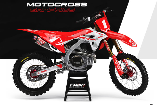 I will design custom motocross graphics or number plate