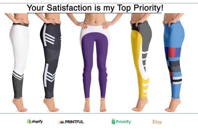 I will design custom, trendy leggings, and capri