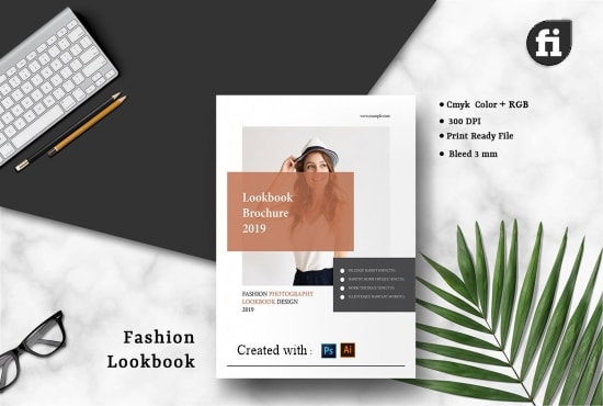 I will design digital, cbd business and fashion catalog, lookbook, line sheet