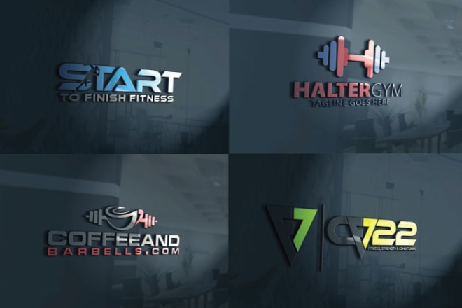 I will design extraordinary fitness logo,3d mockup for you