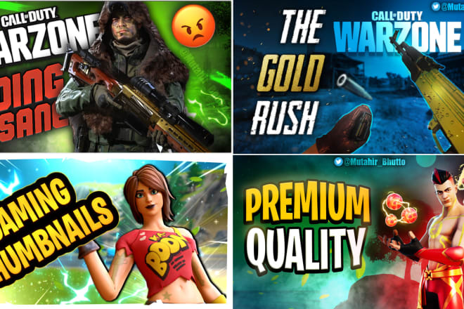 I will design eye catching gaming thumbnail