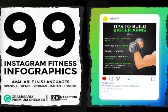 I will design fitness tips infographics for instagram