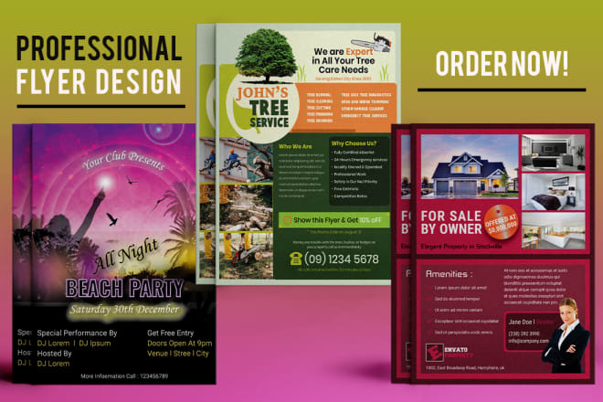 I will design flyer,leaflet, one sheet,press kit in 24 hours