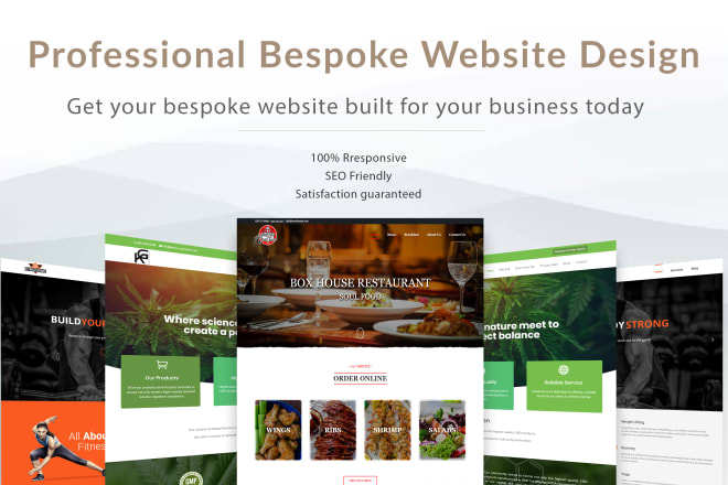I will design modern and fully responsive website