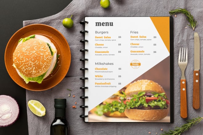 I will design modern food menu restaurant menu digital menu