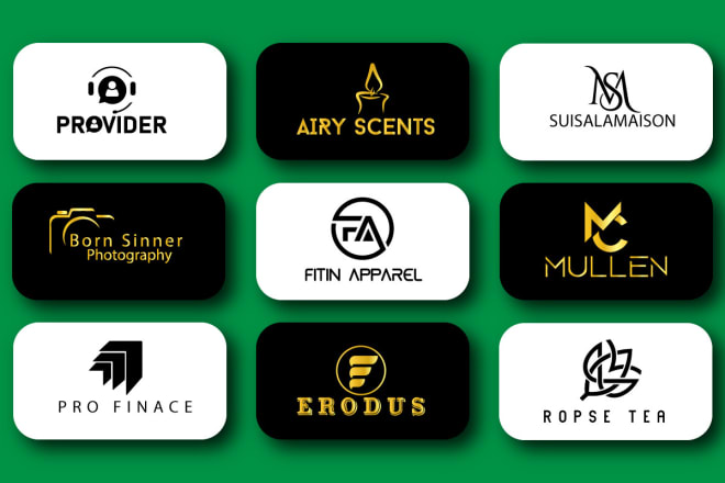 I will design modern minimalist luxury initial letters and unique business logo design