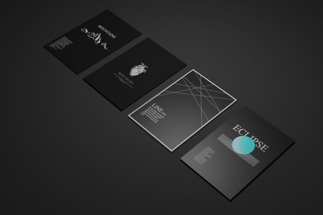 I will design modern poster, flyers, brochure in a minimalistic way