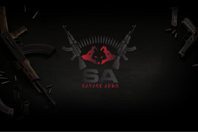 I will design premium and killer gun shop and firearms logo