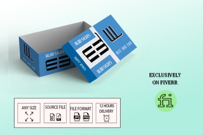 I will design product packaging box design