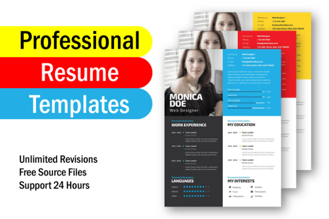 I will design professional cv resume templates in ms word