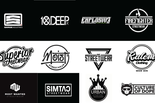 I will design professional streetwear and clothing line logo design