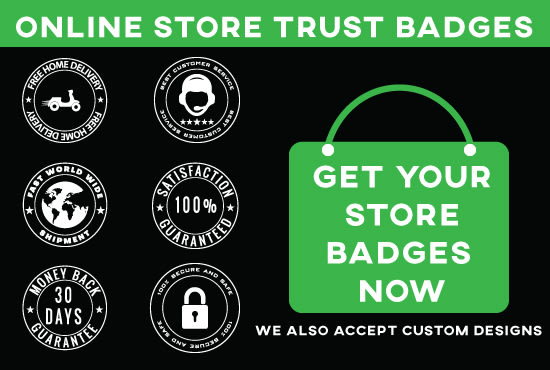 I will design professional trust badges for your shopify store