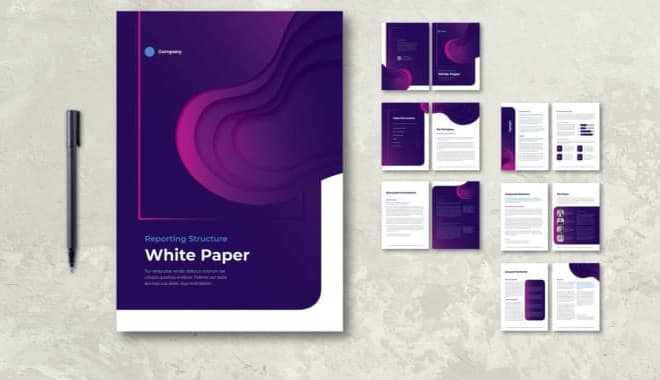 I will design professional white paper