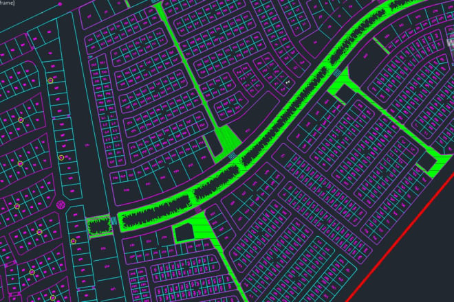 I will design residential subdivision planning by autocad 2d