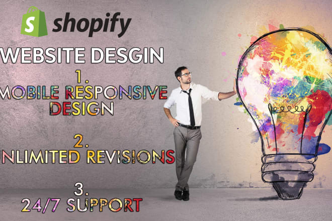 I will design shopify store, shopify website