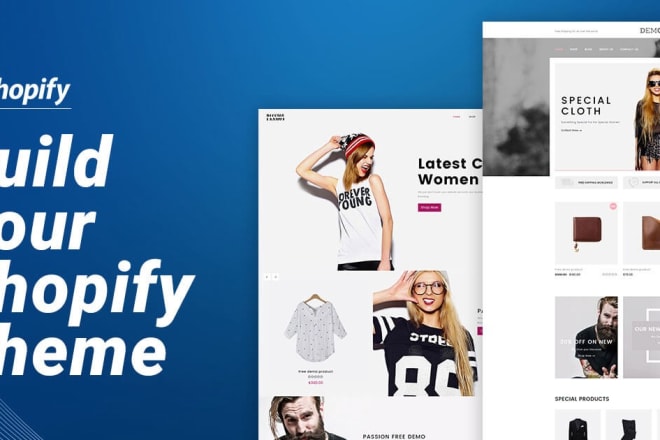 I will design shopify website with shopify promotion help