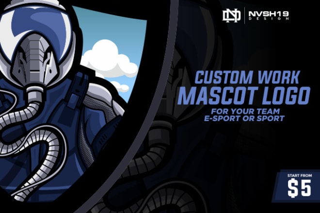 I will design sports, esports, gaming team logo