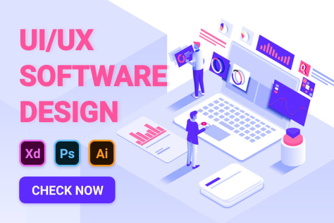 I will design ui ux for your software
