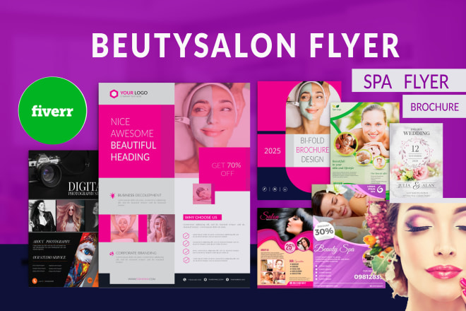 I will design unique beauty salon flyer, spa flyer, or brochure