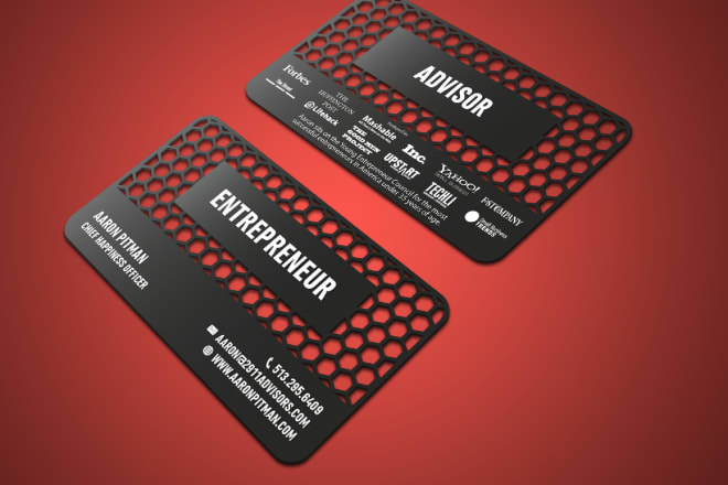 I will design unique metal business card in 24h