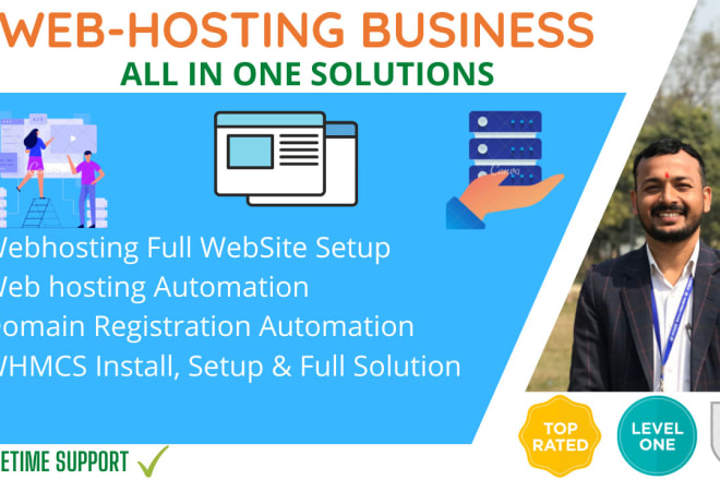 I will design web hosting reseller website with full customization