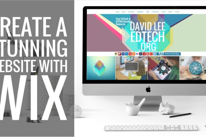 I will design wix website for you with free new logo