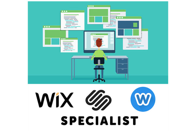 I will design wix weebly squarespace website professional