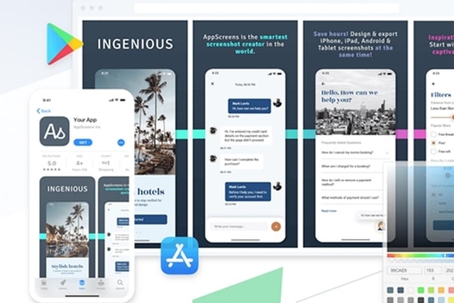 I will design you profitable app screenshots for play store or app store now