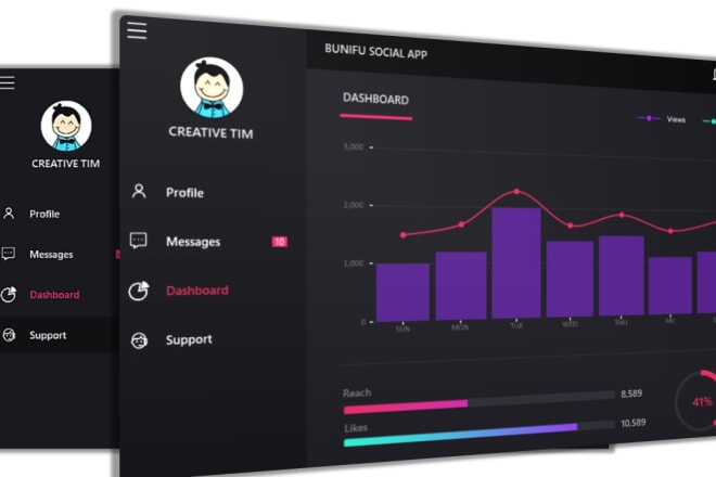 I will develop c sharp beautiful world class winforms desktop apps in bunifu