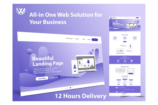 I will develop creative, flexible, and modern wp landing page