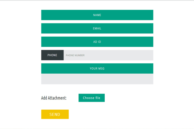 I will develop php contact form, responsive html form