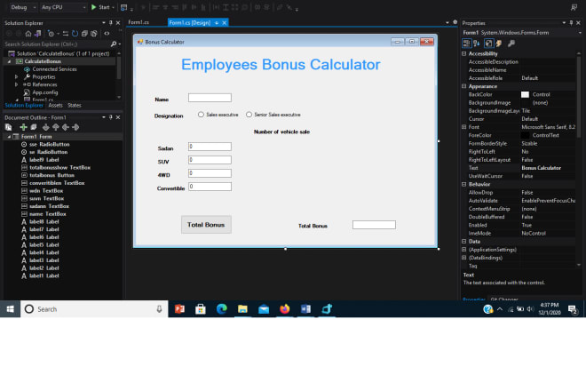 I will develop professional c sharp windows form
