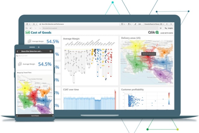 I will develop qlik sense and qlik view dashboards