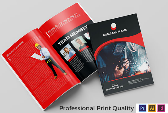 I will do a modern corporate brochure design