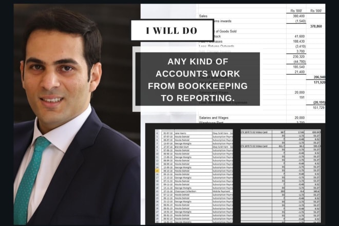 I will do accounting and bookkeeping and reporting for you