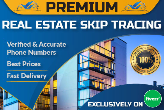 I will do accurate real estate skiptracing within 24 hours