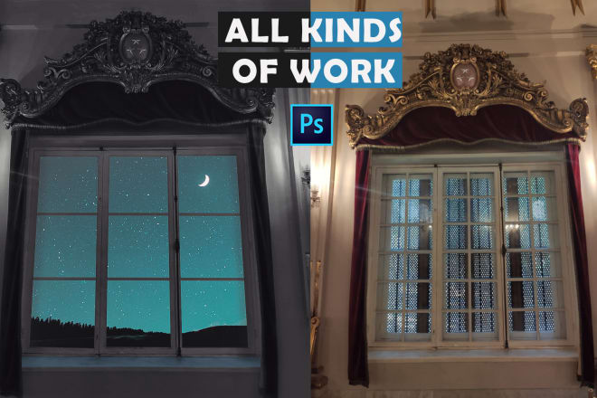 I will do all kinds of edit on photoshop
