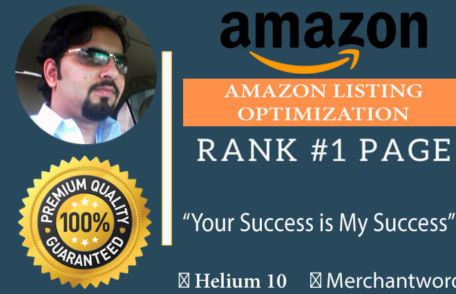 I will do amazon listing optimization, SEO product description that increase sales