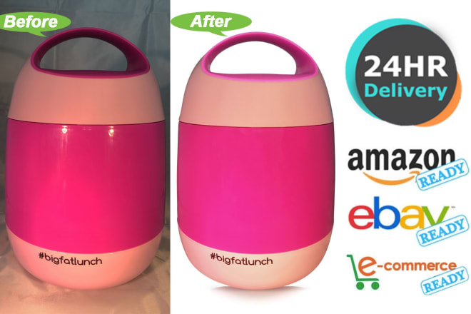 I will do amazon product photo edit retouch background remove 24hr