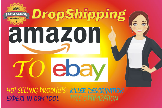 I will do amazon to ebay dropshipping listings