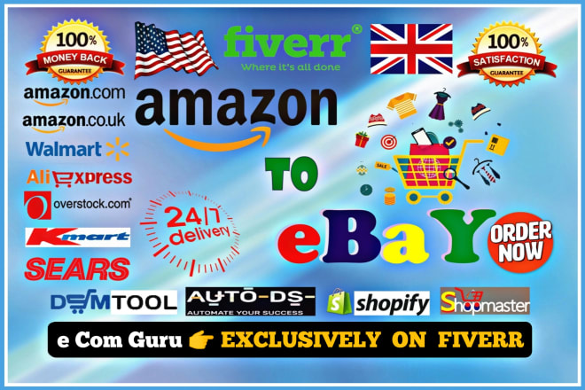 I will do amazon to ebay dropshipping listings