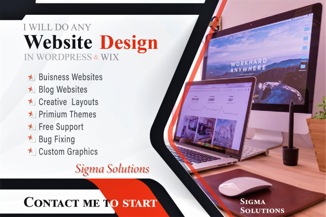 I will do any wordpress website design, blog or buisness website
