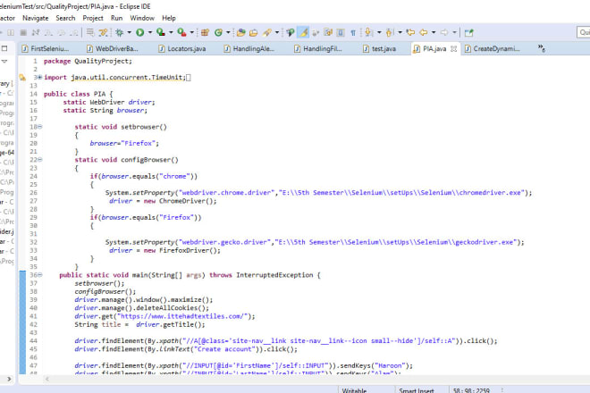 I will do automation testing of websites using selenium java