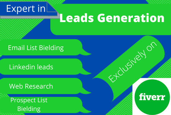 I will do b2b authentic leads generation for all company