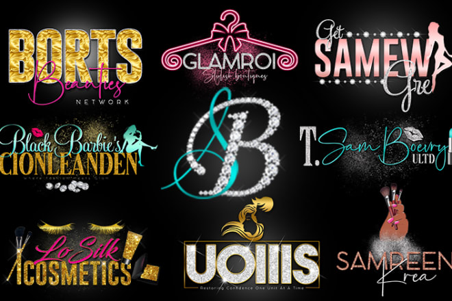 I will do beauty salon,eyelashes,hair,boutique,nails,lips and eyelash extension logo