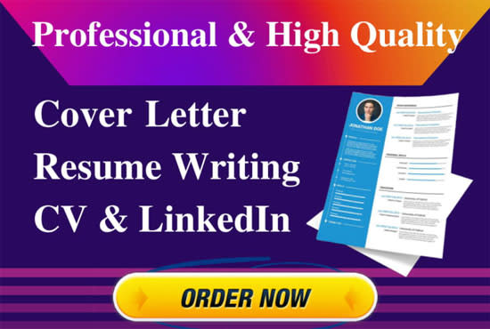 I will do c resume writing, cover letter, professional resume, resume, linkedin banner