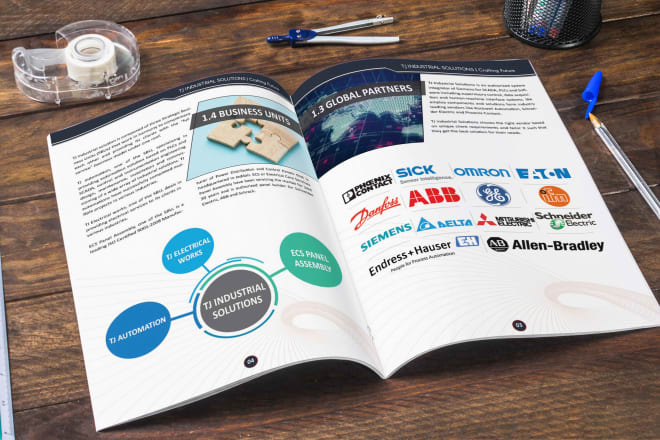 I will do catalogue brochure company profile