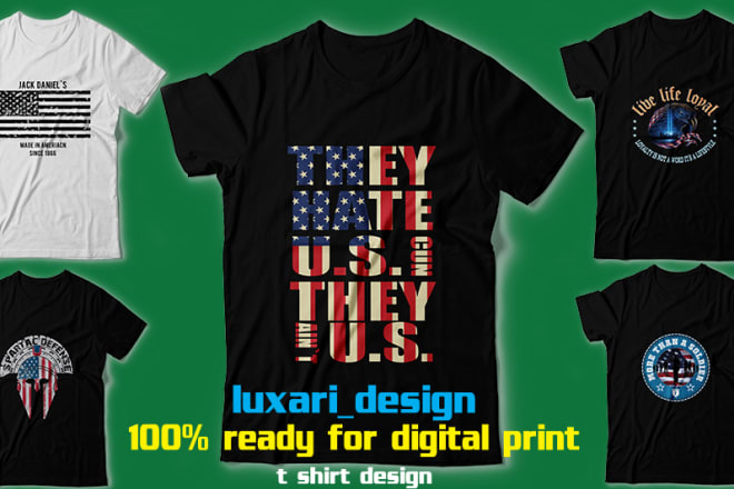 I will do custom flag t shirt design