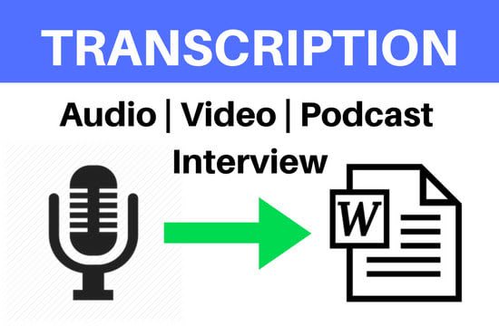 I will do english hindi punjabi audio and video transcription