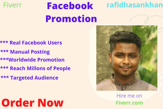 I will do facebook promotion of your business in USA